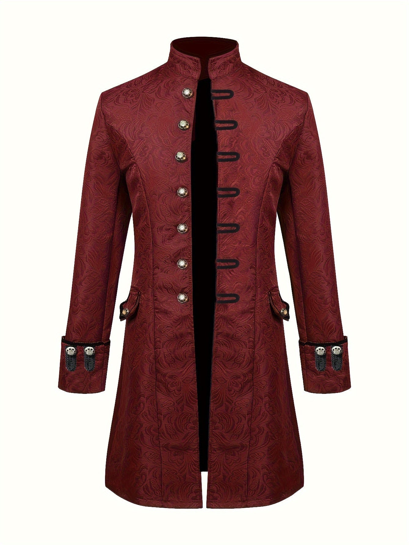 Hendrik Medieval Jacquard Coat - Stylish and Elegant Outfit for Festive Occasions