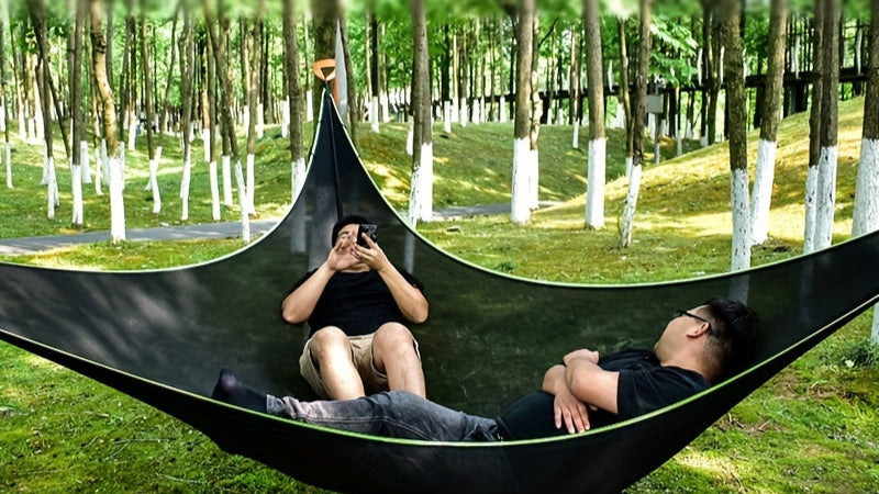 Outdoor Triangle Hammock – Spacious, Breathable, and Sturdy for Camping