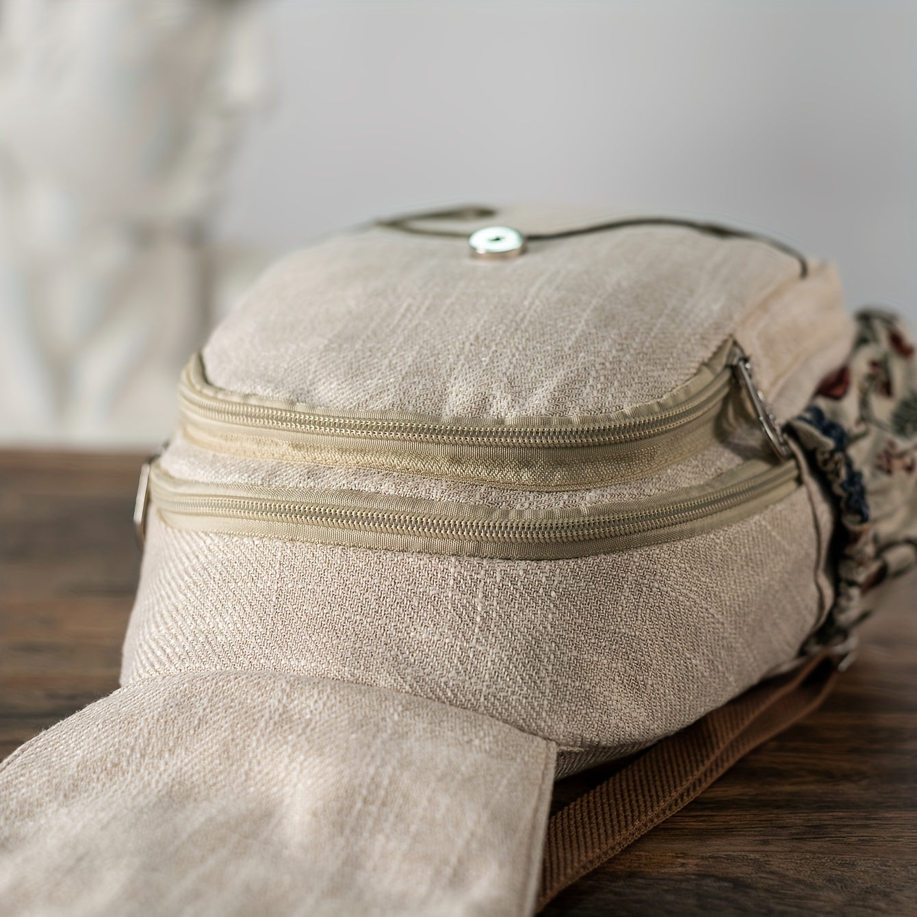 EthnoCharm Embroidered Backpack – Artistic and Practical