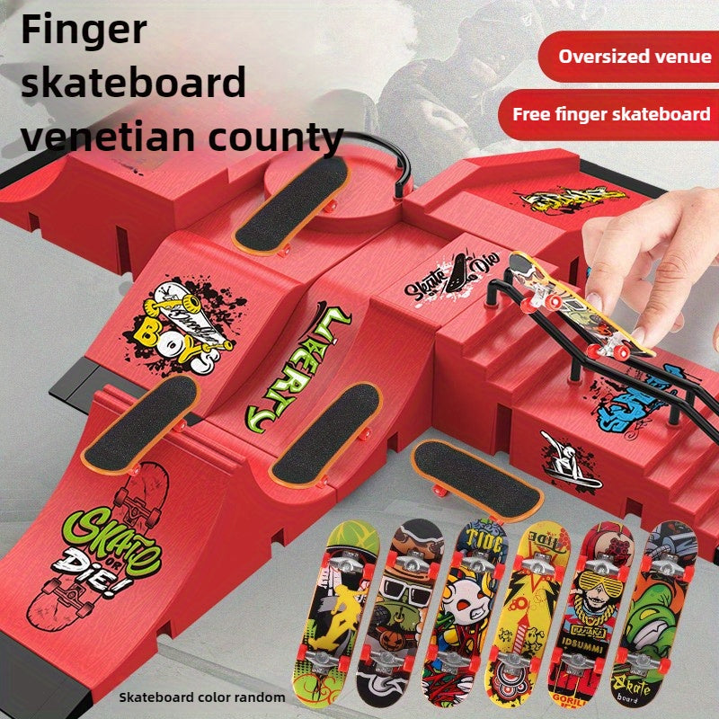 MiniRamp Finger Skatepark – Creative Play Fun and Skills Training