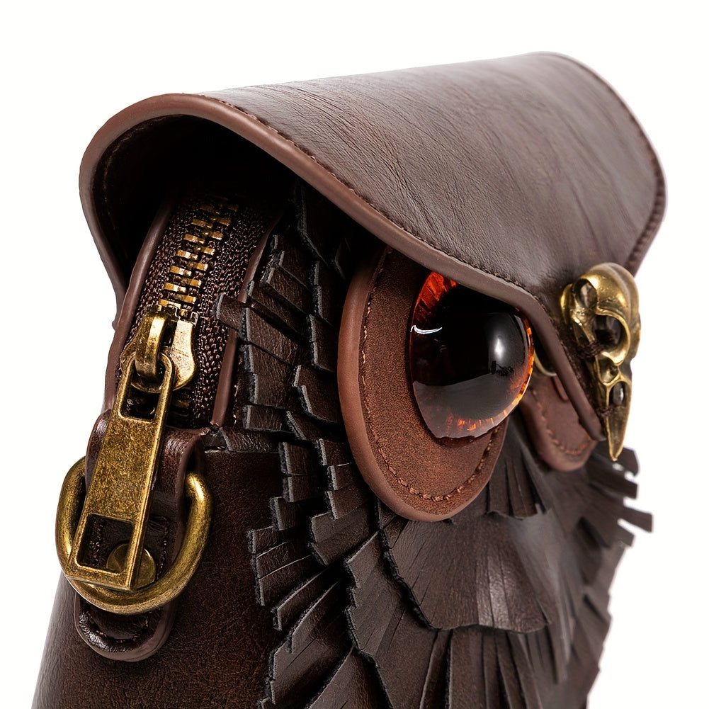 Steampunk Owl Mini Shoulder Bag – Stylish and Functional