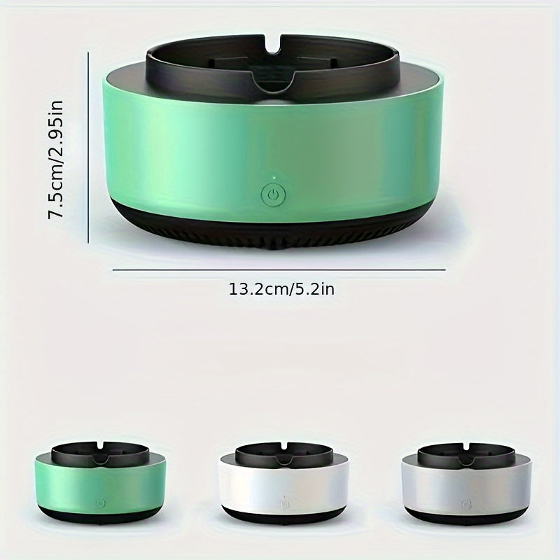 Smart Ashtray with Air Purifier – Effective Smoke and Odor Removal with Silent Design