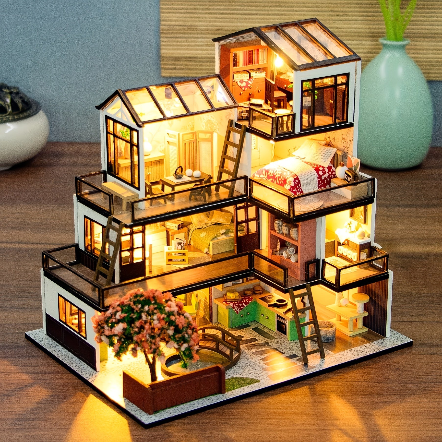 Lichtnest Miniature House - Creative Building Fun for Every Hobbyist