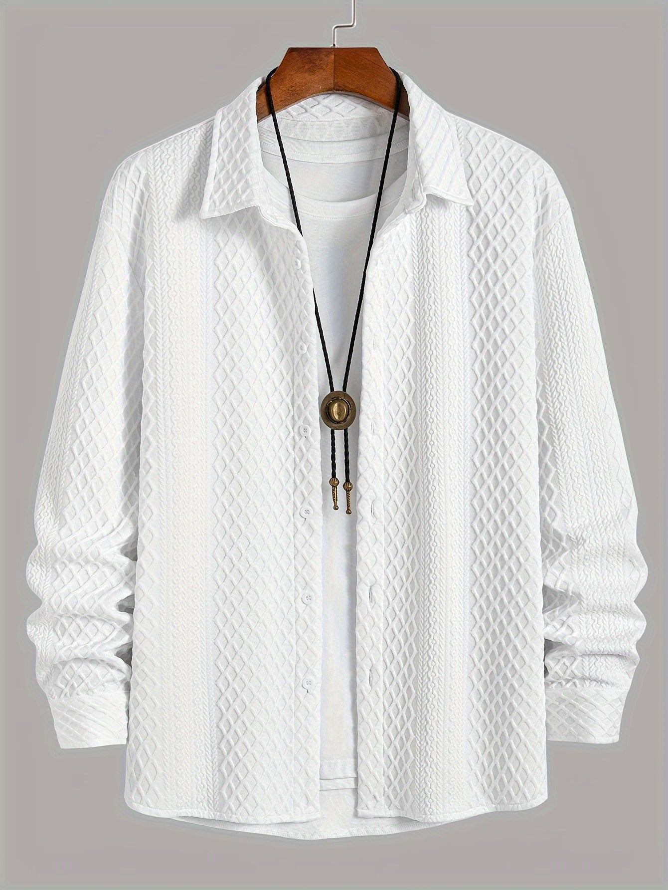 Men's Stretch Tricot Shirt - Modern Comfort with a Classic Twist