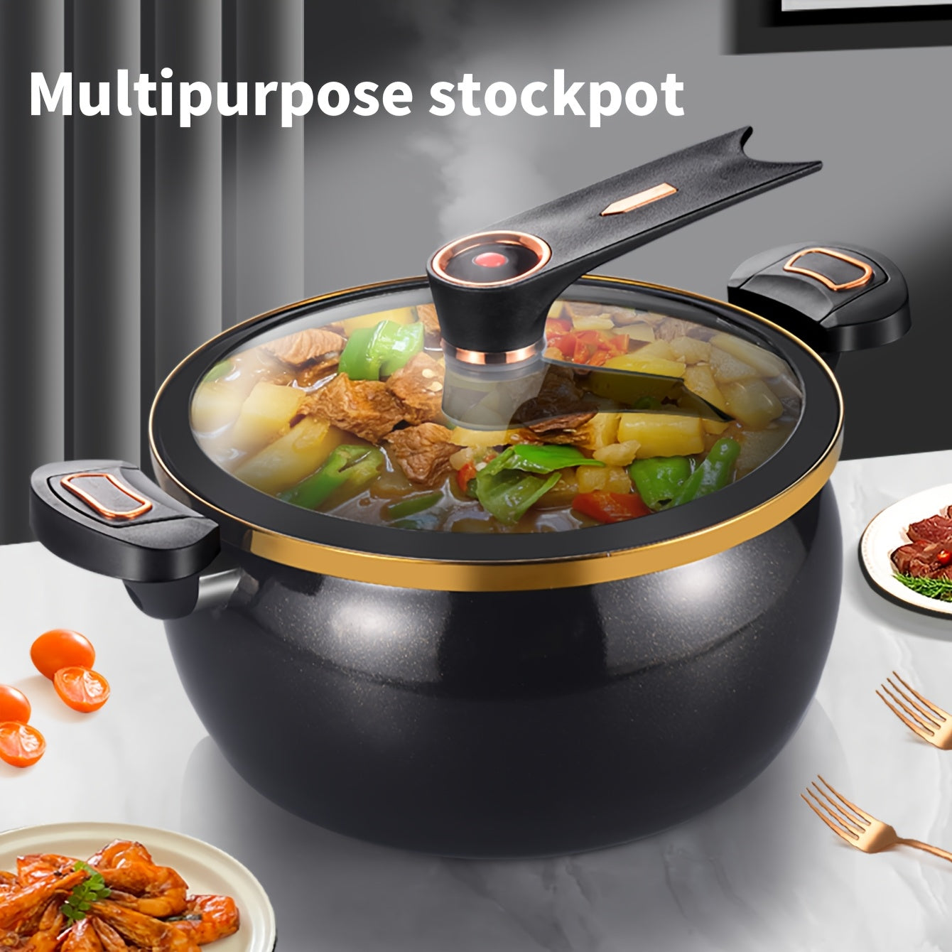Multifunctional Soup and Cooking Pot – 7L Capacity, Suitable for Induction and Gas Stoves