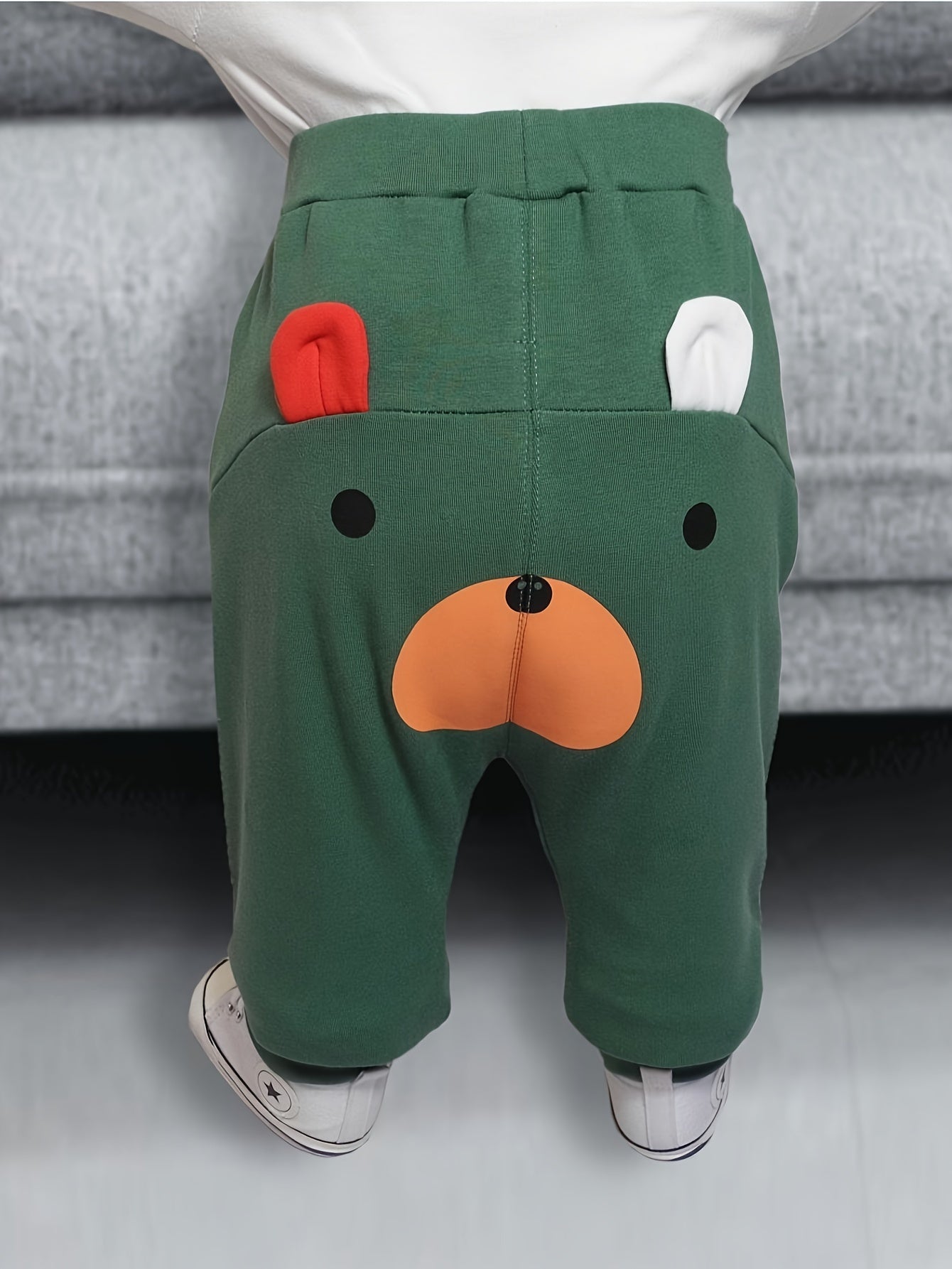 Cute Bear Jogging Pants for Babies – Ideal for Outdoor Adventures in Spring and Autumn