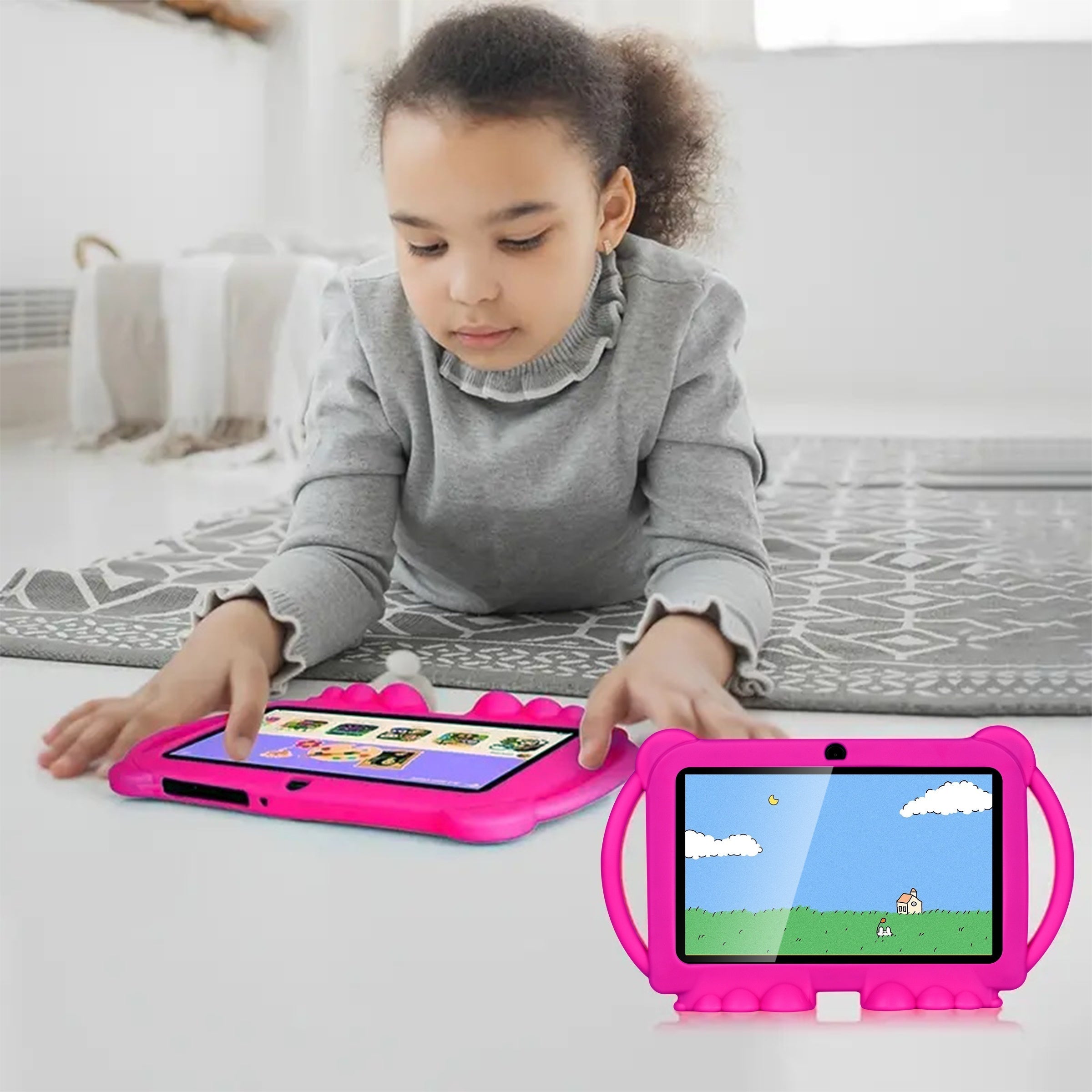 Tablet for Children – With Eye Protection, Shockproof Case, and Support for Educational Apps