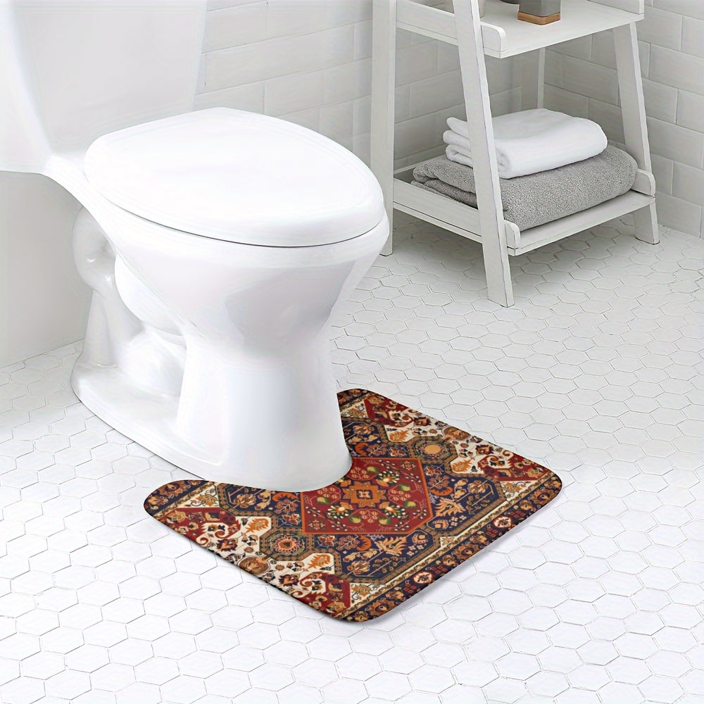 Persian-Inspired Bathroom Rugs Set – Absorbent and Non-Slip