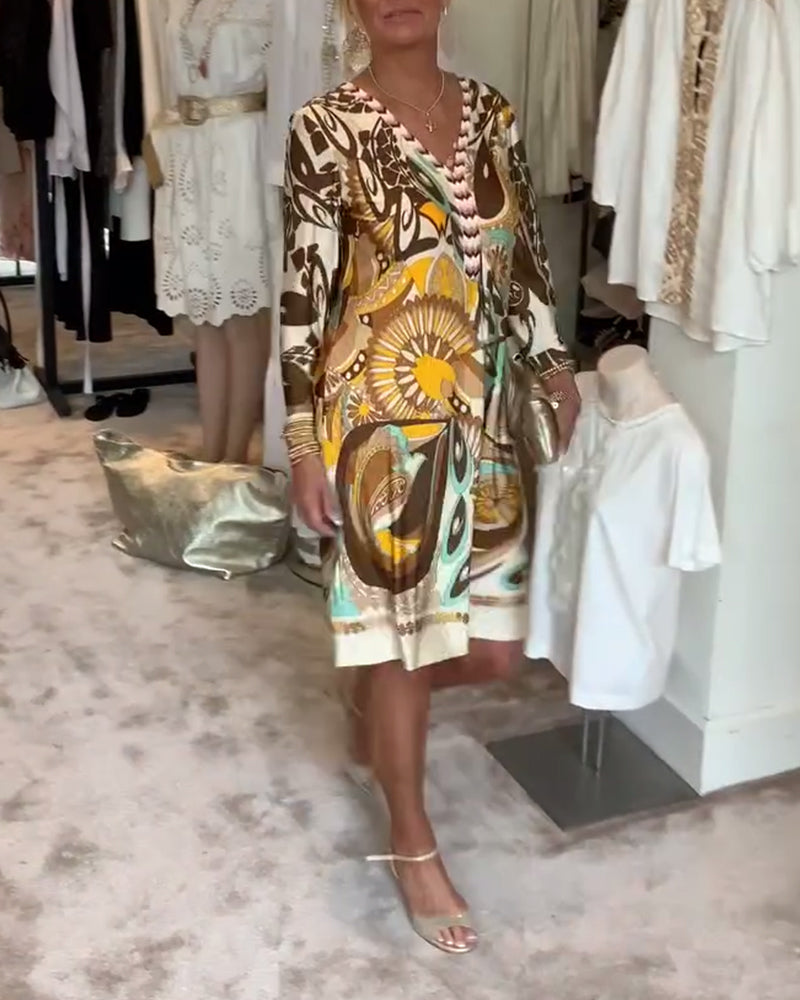 Vintage Vibe Dress - Elegant and Comfortable for Any Occasion