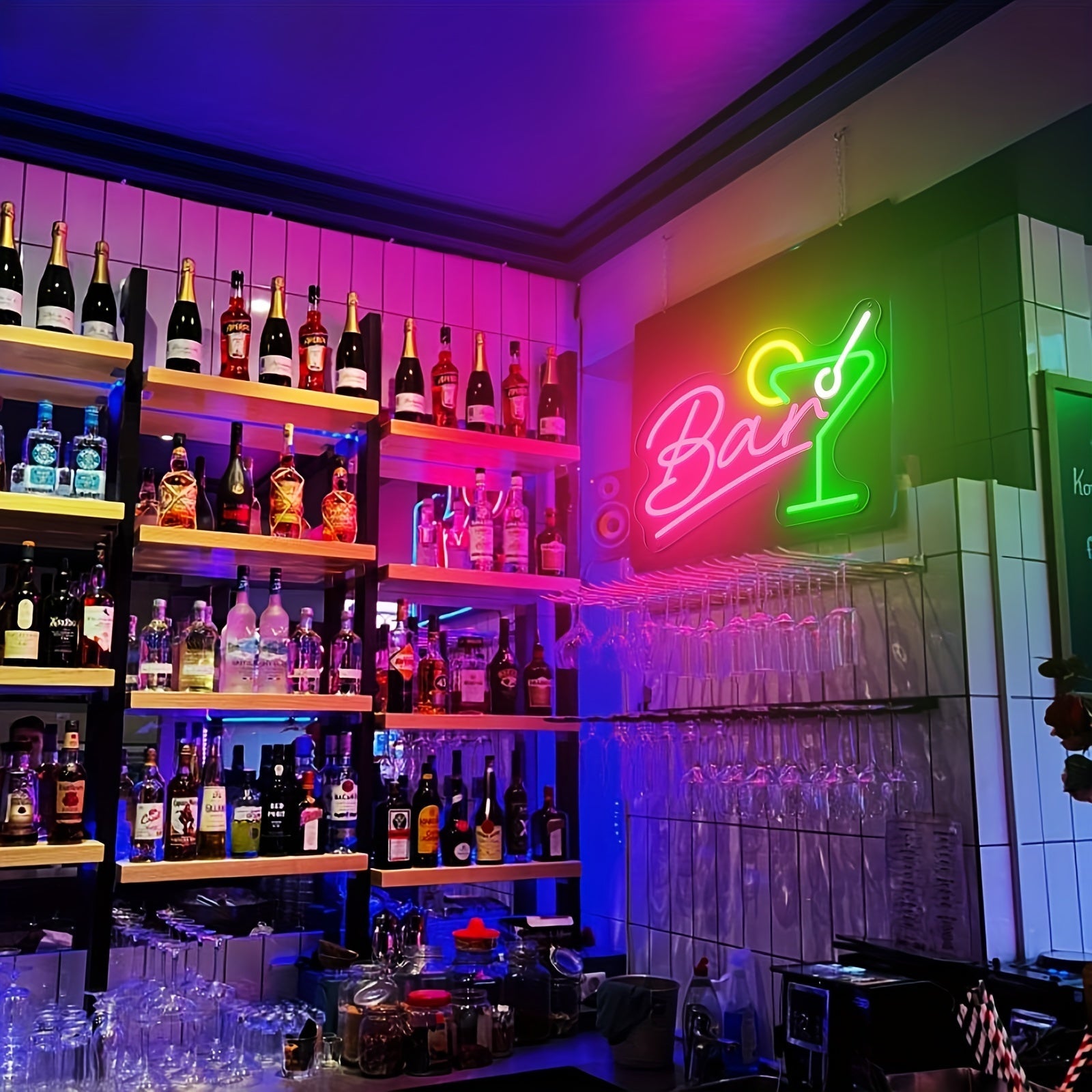 Dimmable LED Neon Bar Sign – USB Powered with Dimmer