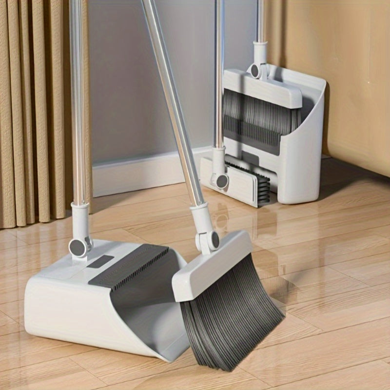 Foldable 3-in-1 Broom and Dustpan Set – Convenient Solution for Quick and Efficient Cleaning
