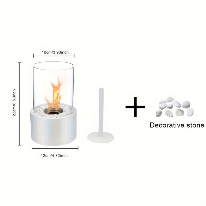 Rustic Table Fireplace – Portable Alcohol Heating Stove for Indoor and Outdoor Use