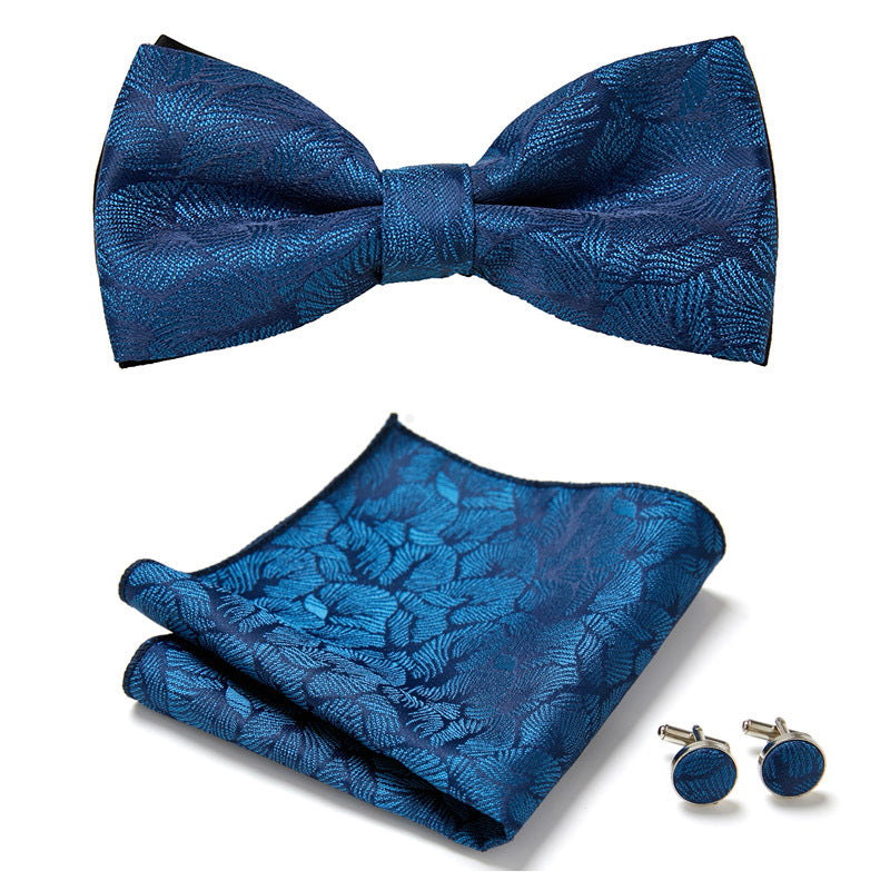 Elegant Bow Tie Set – Handcrafted with Matching Accessories