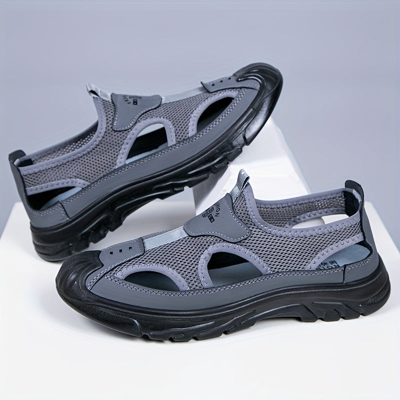 Breathable Mesh Slip-On Shoes for Men – Perfect for Summer, Beach, and Outdoor Sports