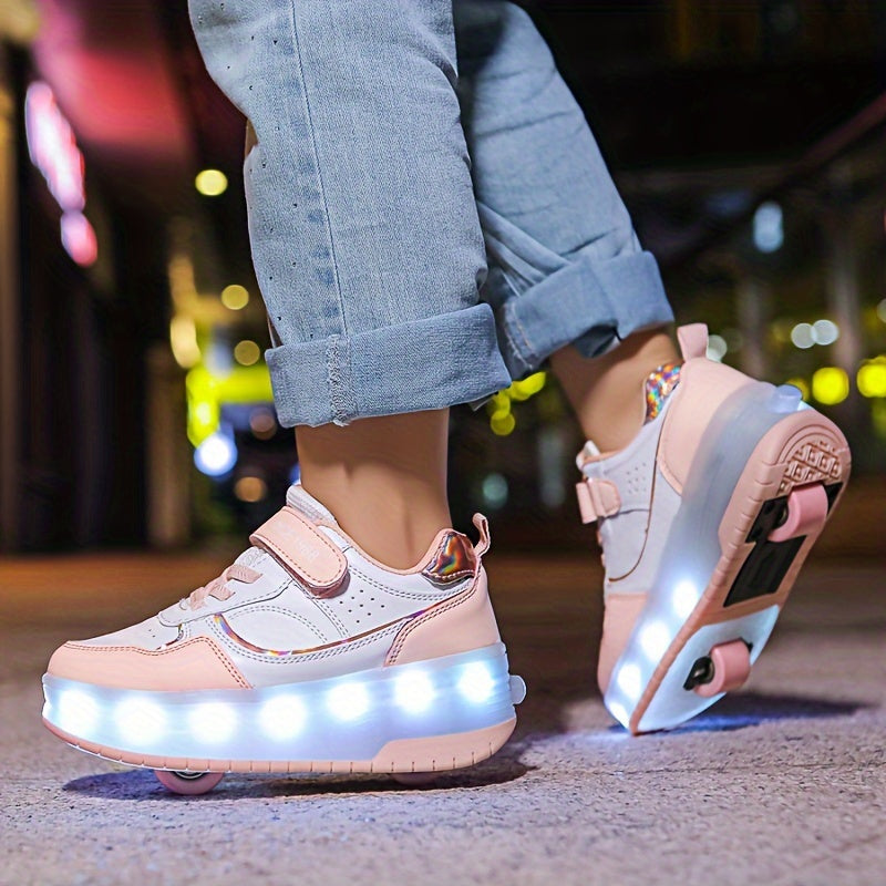 GlowRiders Roller Sneakers - For Kids with Light Show