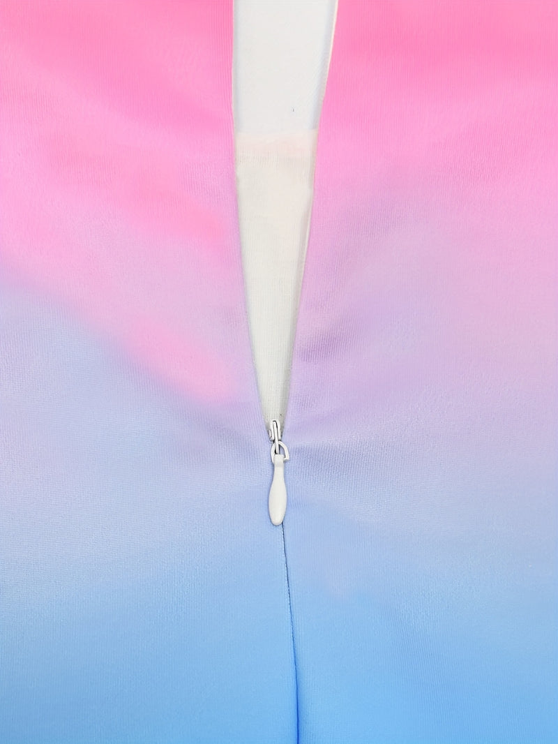 Disney Stitch Girls Sleeveless Round Neck Dress with Bow & Floral Print - Lightweight Polyester Spandex