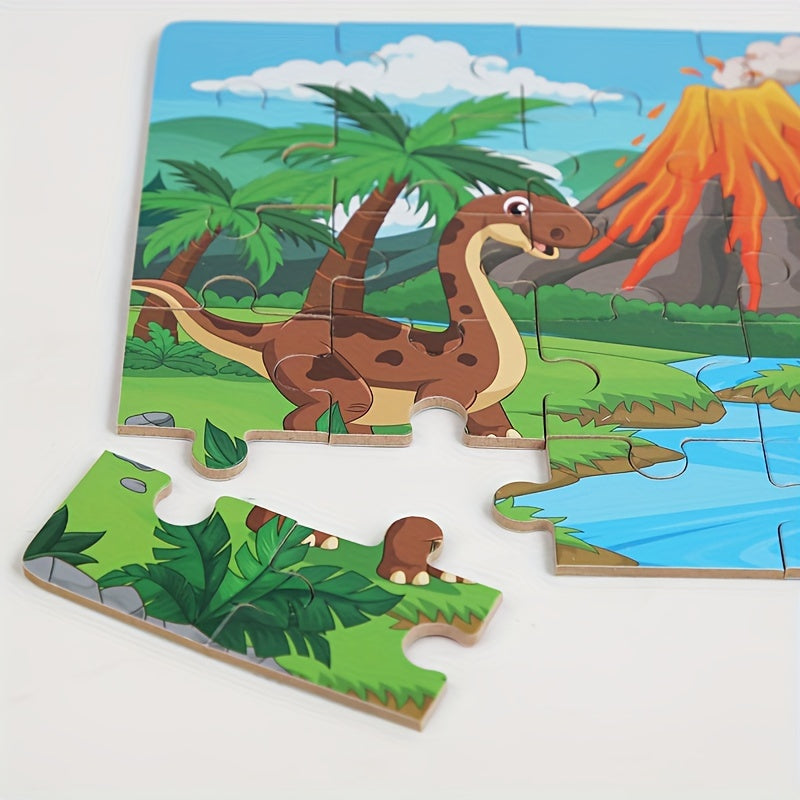Educational Dinosaur Puzzle - For Creative Learning and Play Fun