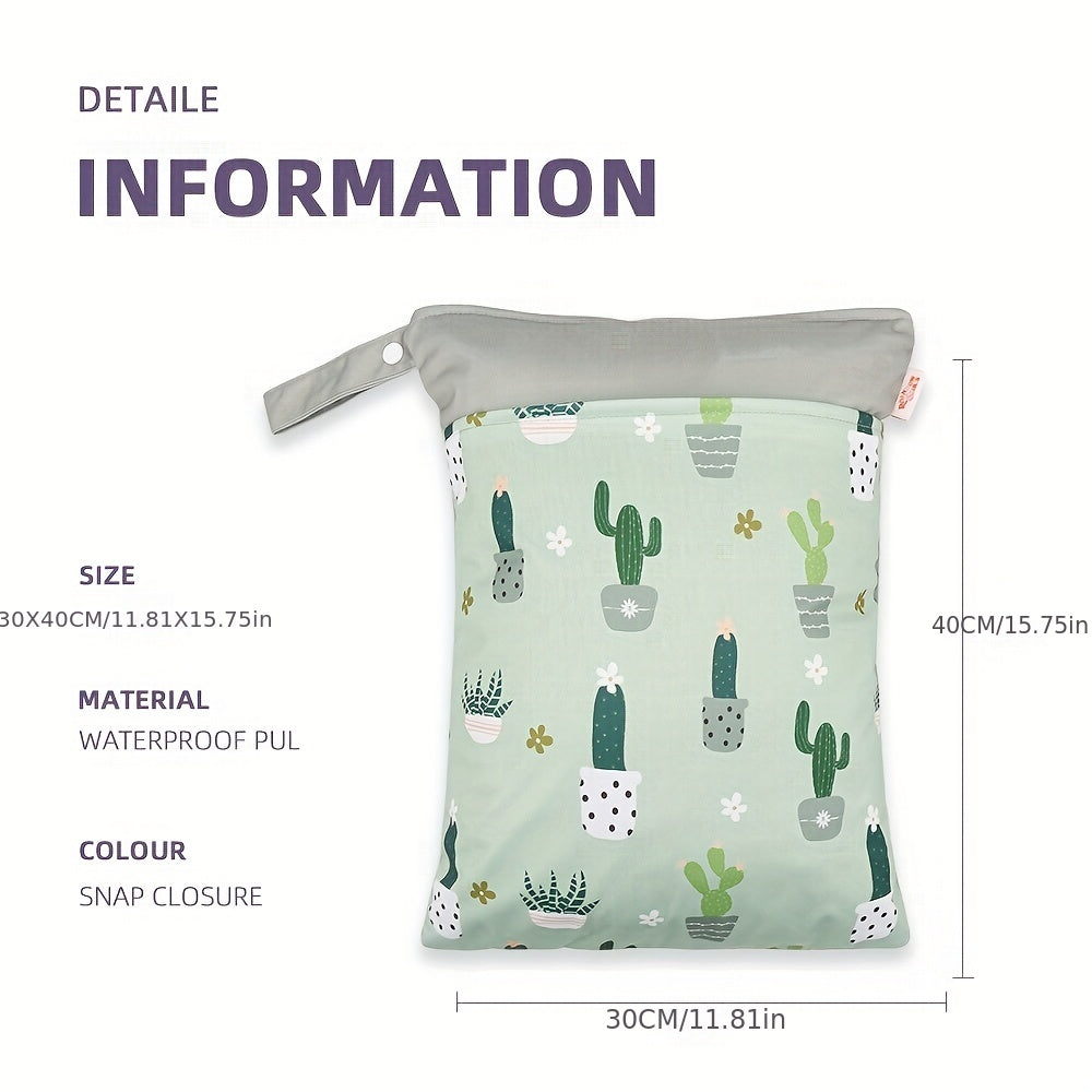 Reusable Waterproof Bag – Perfect for Diapers, Swimwear, and More
