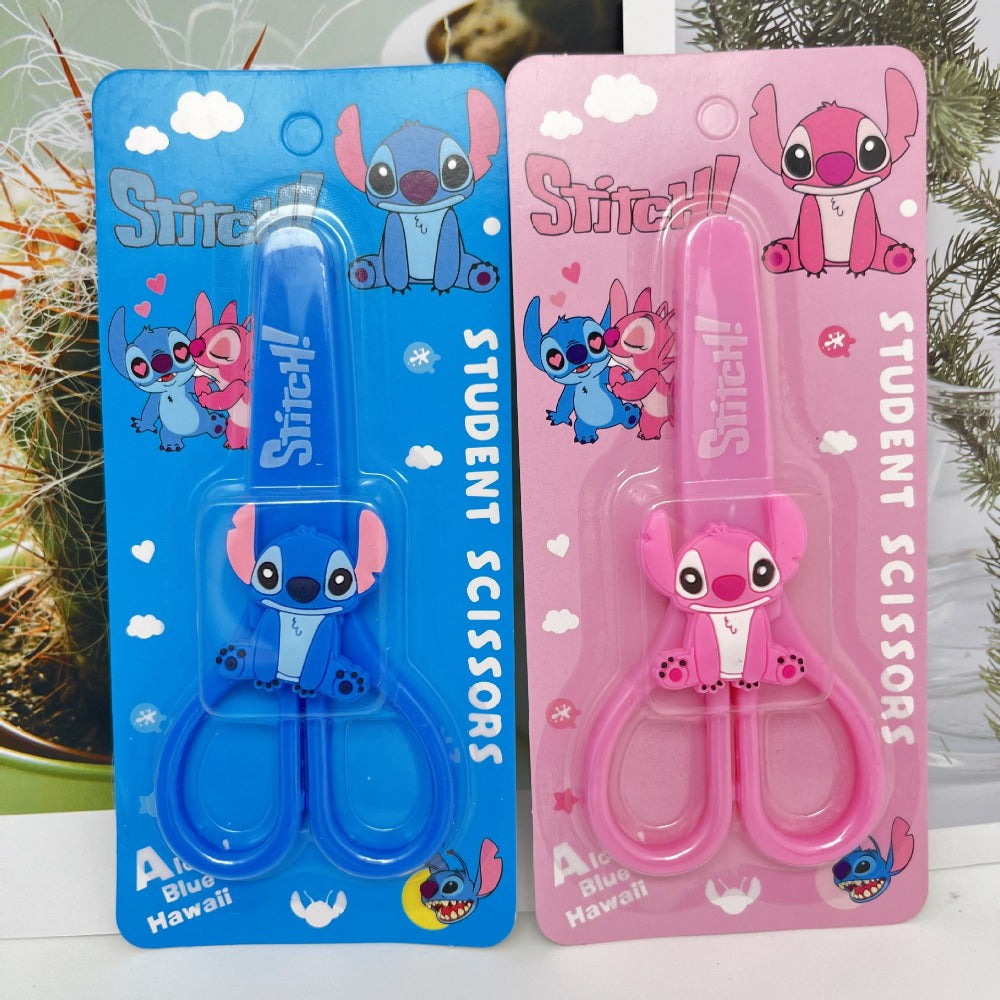Stitch Scissors for Kids – Cute Design with Protective Cover for Safe Crafting