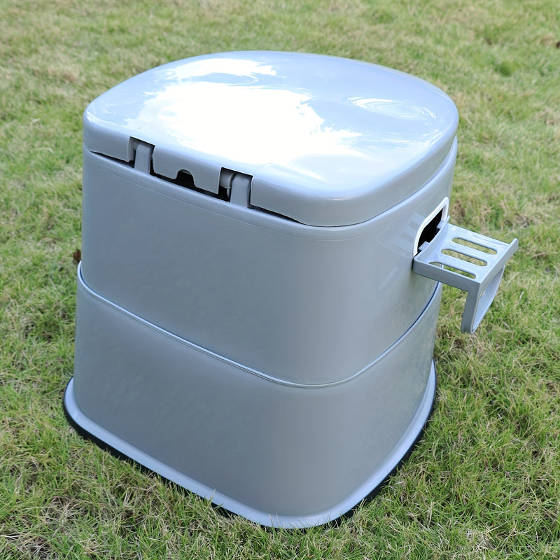 Portable Gray PVC Toilet - Comfortable and Convenient for Camping and Emergency Use