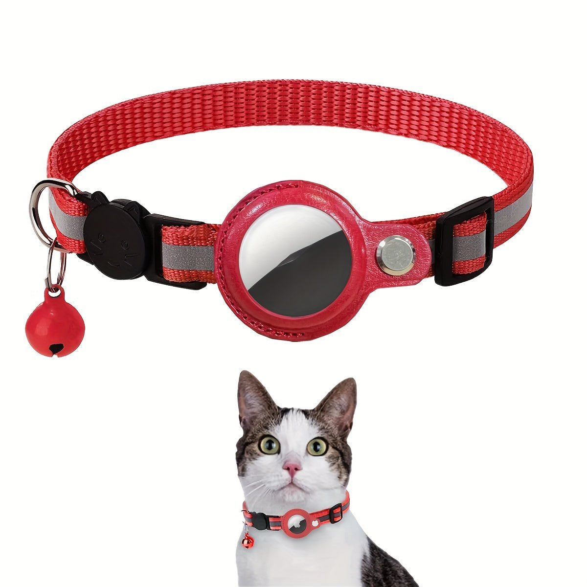 Reflective Cat Collar – Safety Buckle and Bell for Extra Visibility