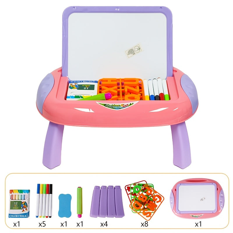 Educational Drawing Board for Kids – Double-Sided with Magnetic Numbers and Letters for Creative Learning