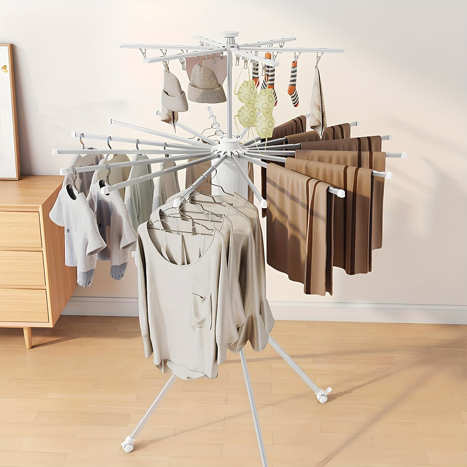Cylindrical Octopus Drying Rack – Portable and Expandable