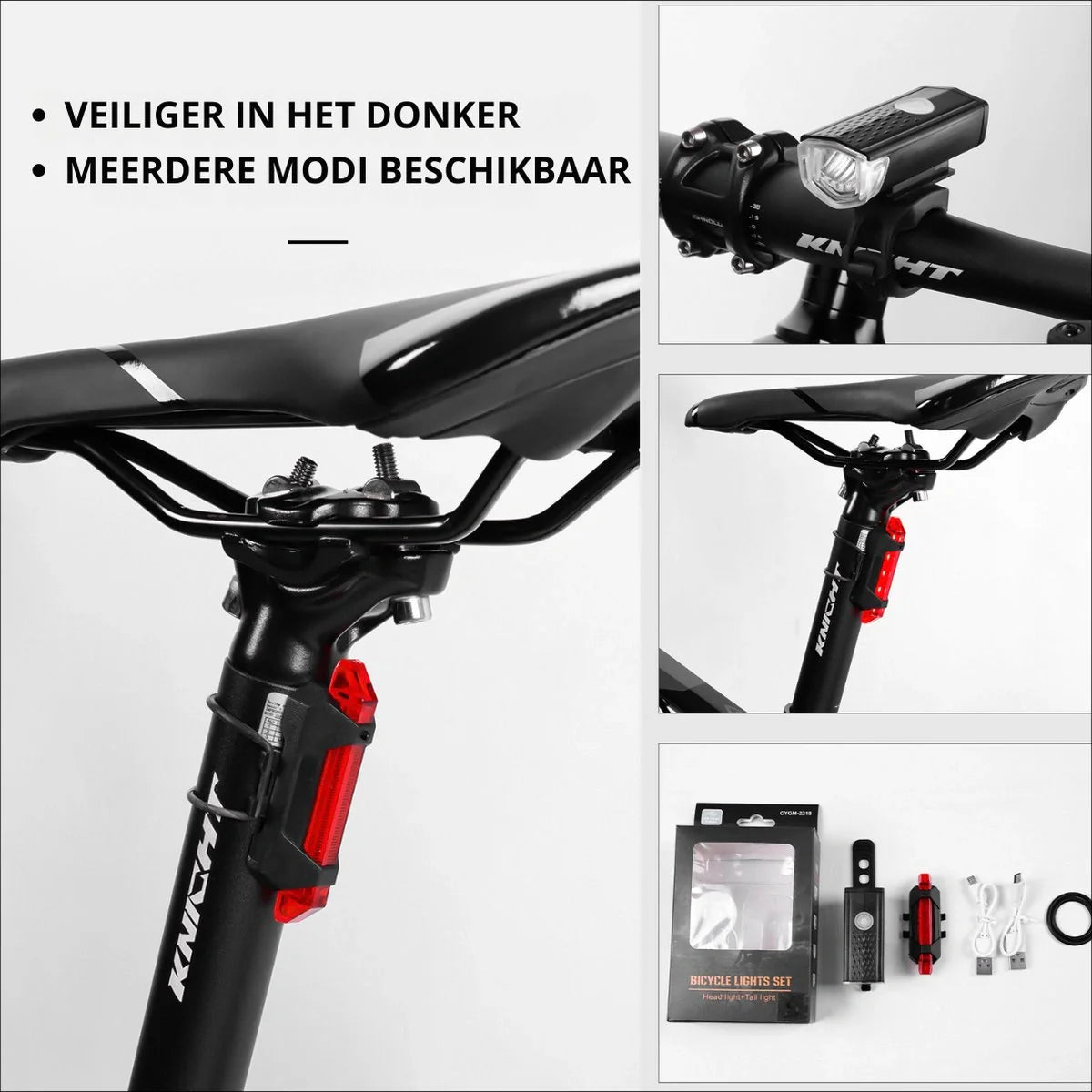 VoltBeam USB Bike Light Set – Safety and Convenience with Rechargeable Batteries