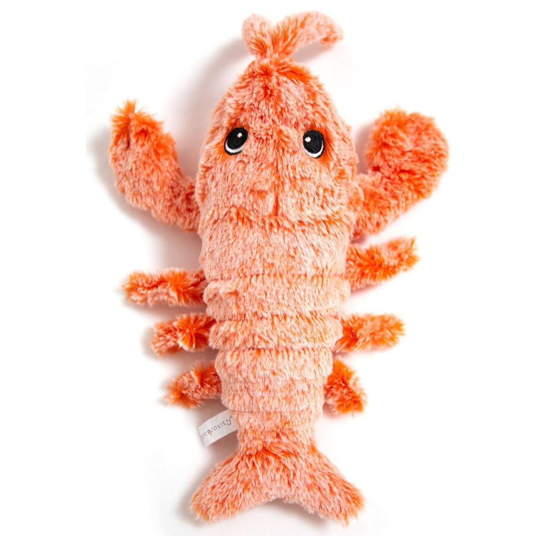 Dancing Lobster – Interactive Plush Dog Toy with Motion Sensor