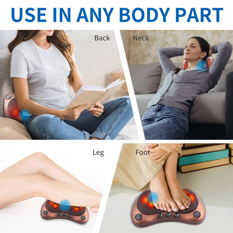 Ergonomic Massage Cushion – With Magnetotherapy and Adjustable Speed for Ultimate Relaxation
