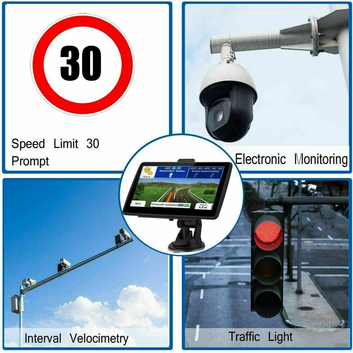 7 Inch GPS Navigation System – Reliable Route Guidance for Cars and Trucks