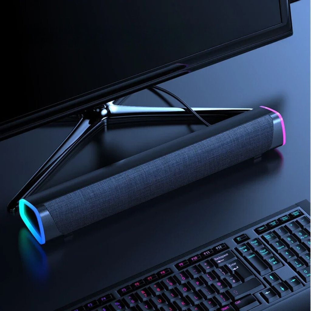 SonicBeam Gaming Soundbar – Dynamic Sound with LED Atmosphere