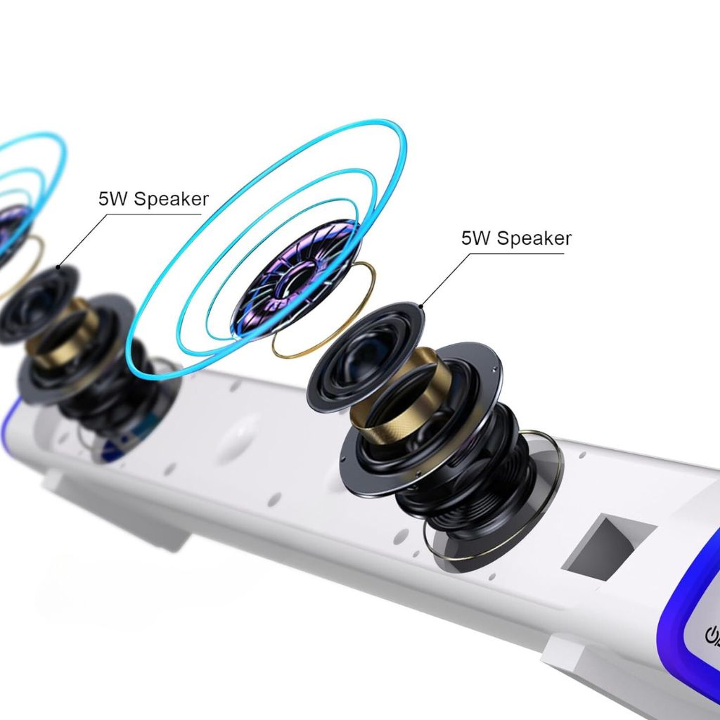 SonicBeam Gaming Soundbar – Dynamic Sound with LED Atmosphere