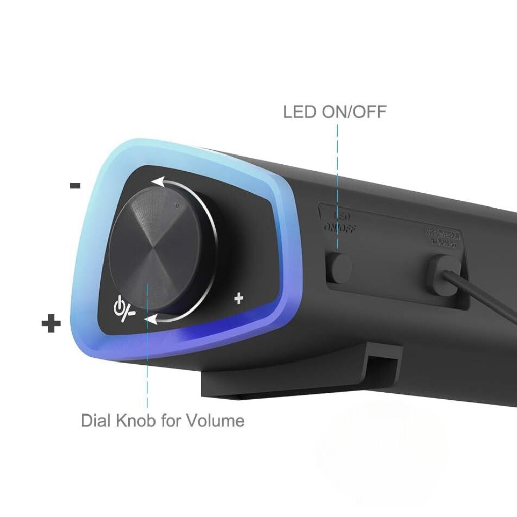 SonicBeam Gaming Soundbar – Dynamic Sound with LED Atmosphere
