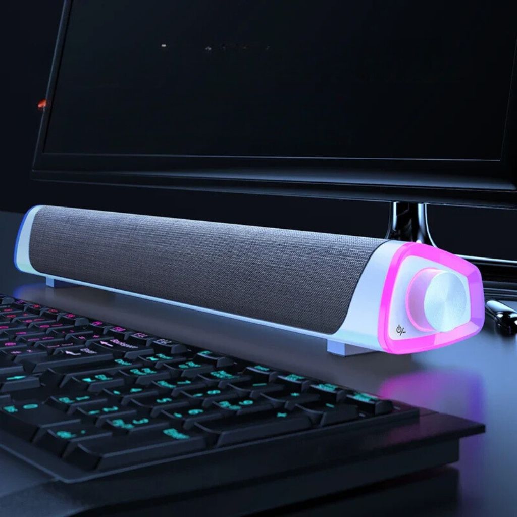 SonicBeam Gaming Soundbar – Dynamic Sound with LED Atmosphere