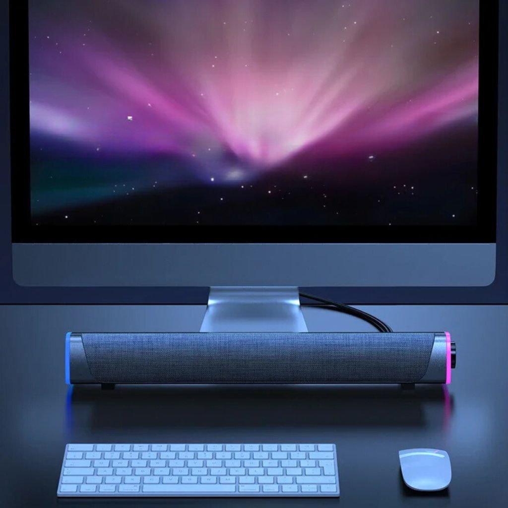 SonicBeam Gaming Soundbar – Dynamic Sound with LED Atmosphere