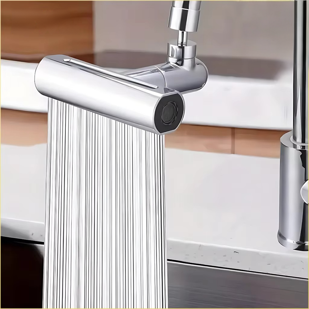 FlexiFlow Tap Attachment – 4 Settings & 360° Rotatable