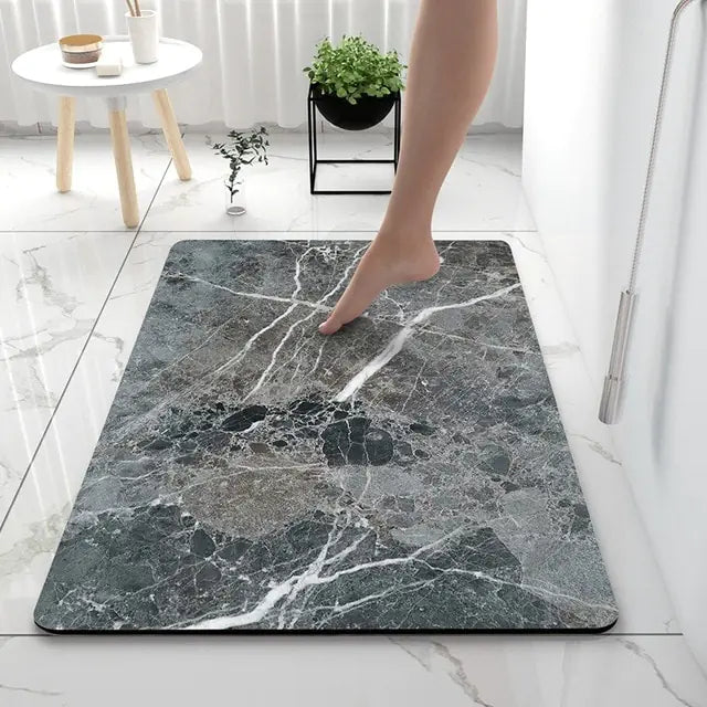 AquaArt Luxe Bath Mat - Water-Absorbing and Quick-Drying