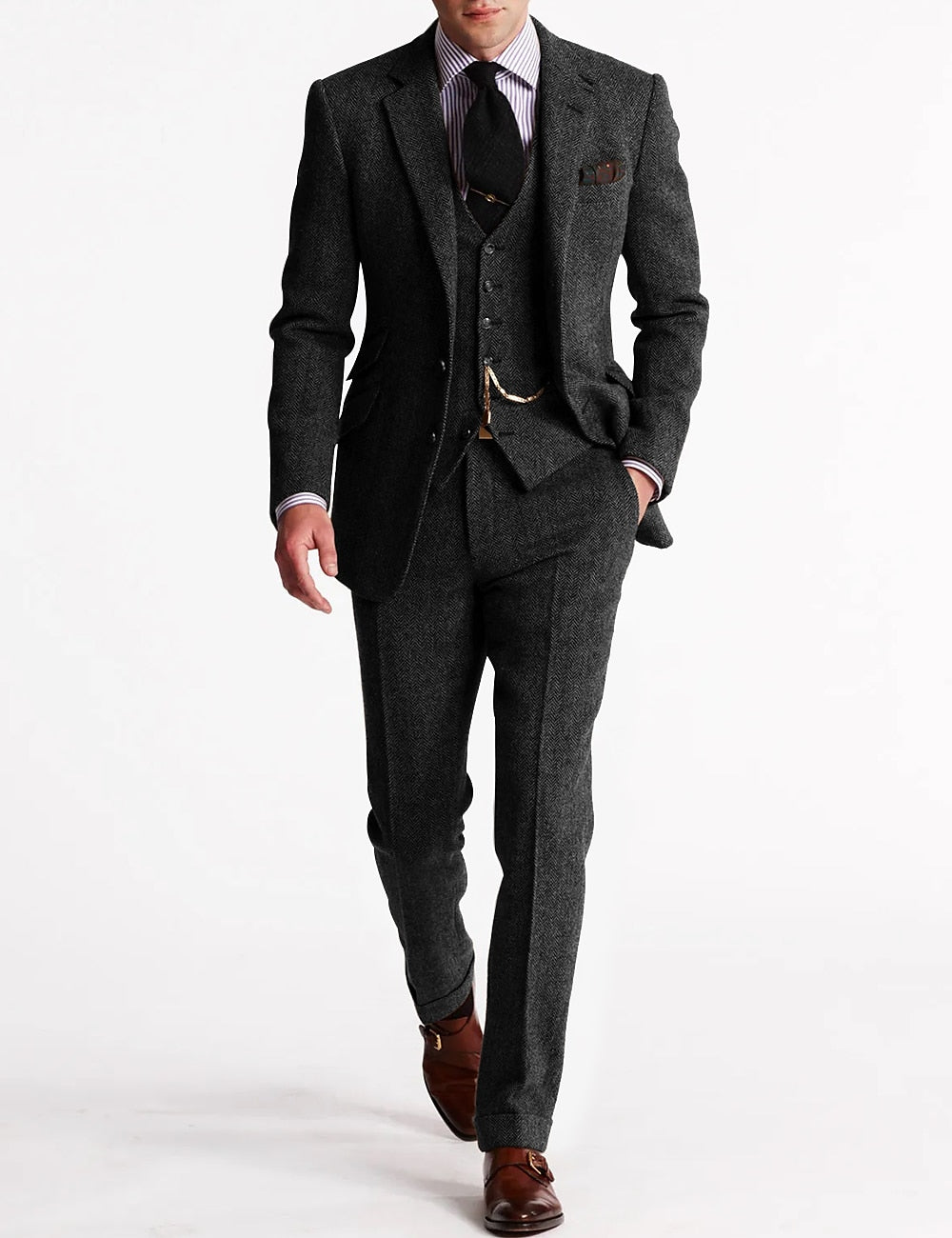 Vintage 3-Piece Men's Suit – Perfect for Parties and Formal Occasions