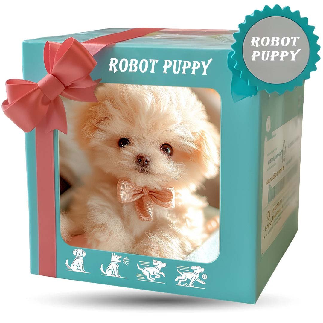 Ultrarealistic Robot Puppy – Interactive Cuddly Companion for Young and Old