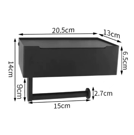 SteelSmart Toilet Roll Holder – Luxury Design with Handy Storage Compartment