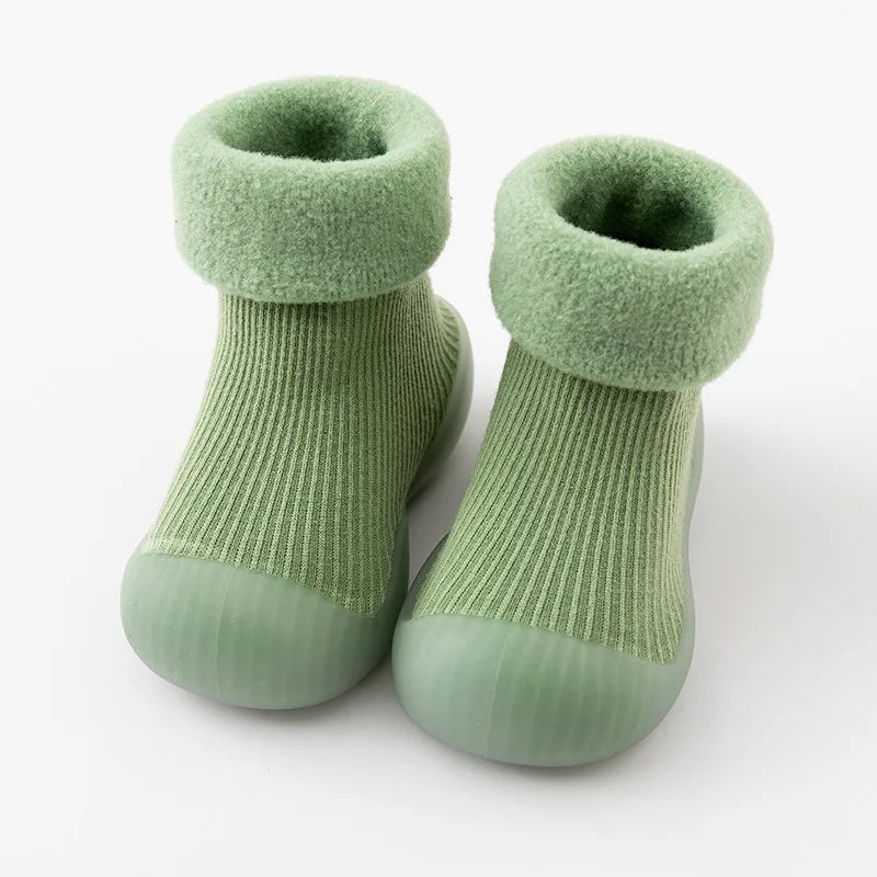 Comfortable Toddler Sock Shoes with Non-Slip Sole – Safe and Warm
