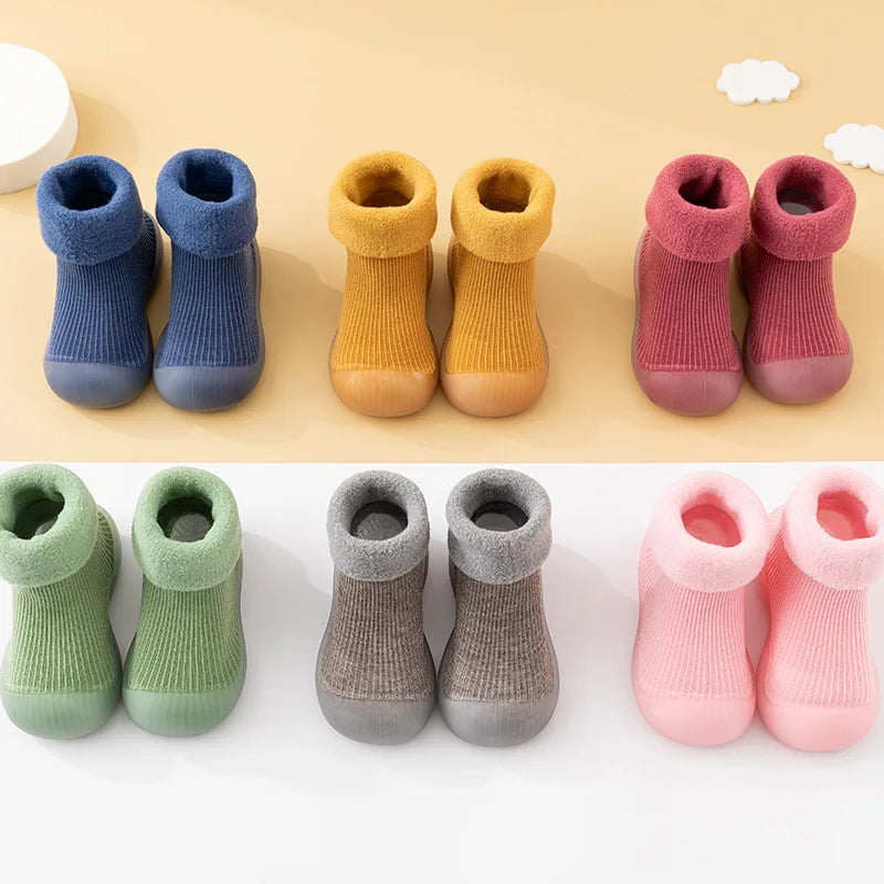 Comfortable Toddler Sock Shoes with Non-Slip Sole – Safe and Warm