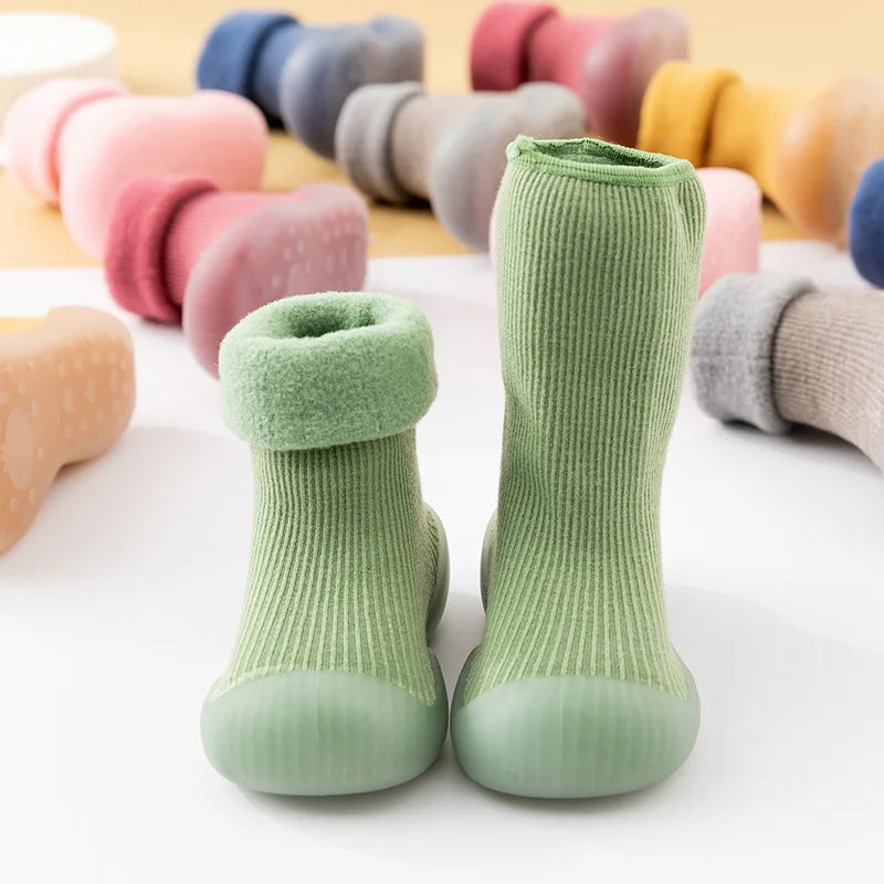 Comfortable Toddler Sock Shoes with Non-Slip Sole – Safe and Warm