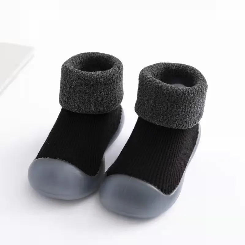 Comfortable Toddler Sock Shoes with Non-Slip Sole – Safe and Warm