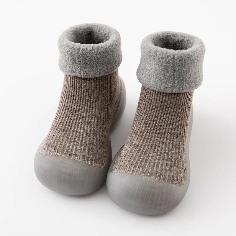 Comfortable Toddler Sock Shoes with Non-Slip Sole – Safe and Warm