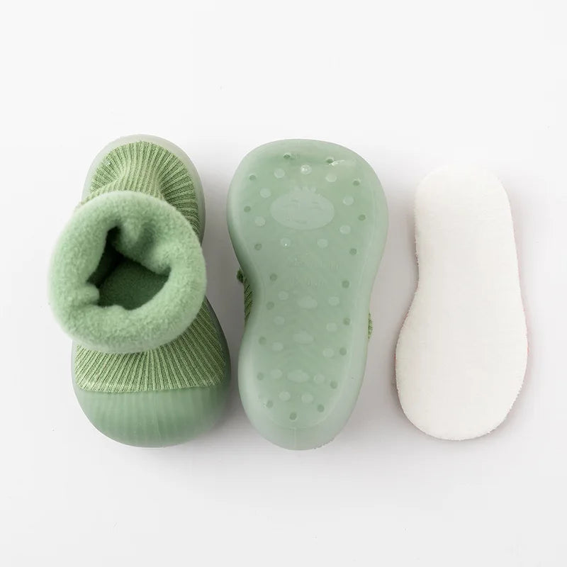 Comfortable Toddler Sock Shoes with Non-Slip Sole – Safe and Warm