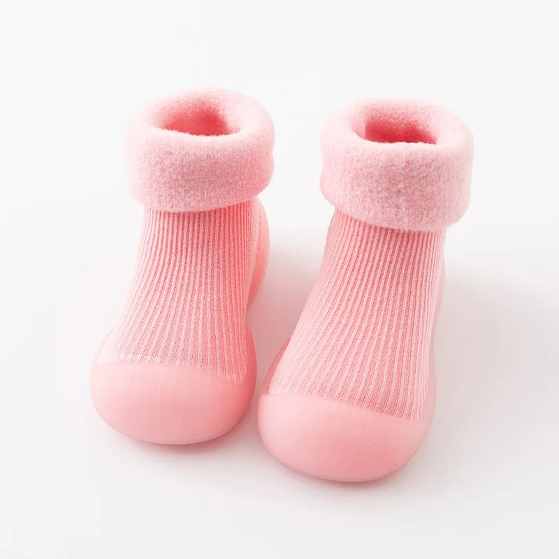 Comfortable Toddler Sock Shoes with Non-Slip Sole – Safe and Warm