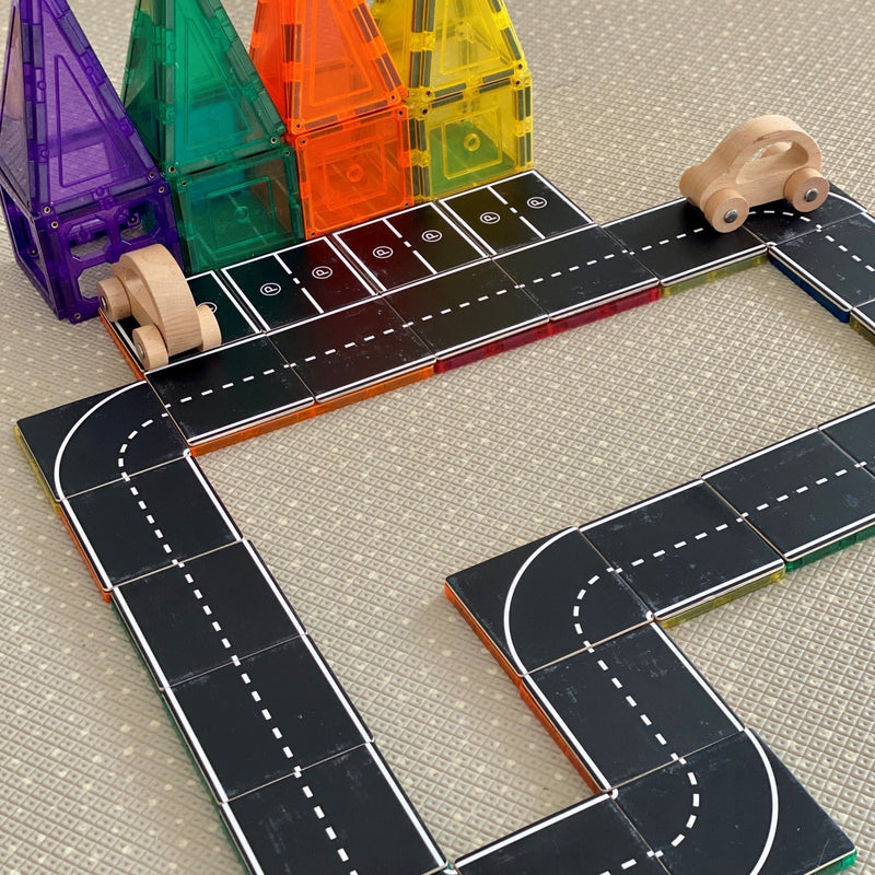 Magnetic Path Tiles - Creative Building Set for Kids