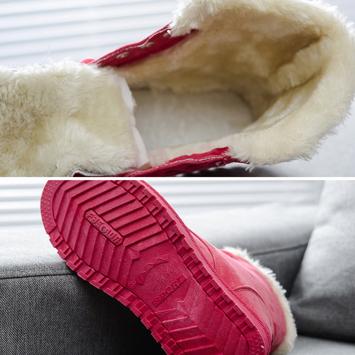 Ladies Winter Boots - Comfortable Suede Boots with Fleece Lining
